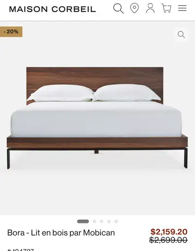 Bora - Lit en bois par Mobican, View more