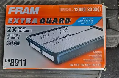 FRAM CA8911 Air Filter. Brand new. My car was scrapped. I don't need it anymore. Honda Civic, 2001~2...
