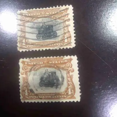 1901 Post Stamps Pam American Electric Automobile Exposition Used very good condition. This Stamps a...