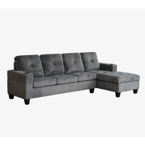 Free Delivery Pull Out Sofa Bed Sectional Reversible Chaise Sale in Couches & Futons in Kingston - Image 3