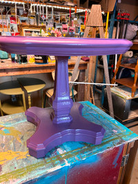 Violet Pedestal Table