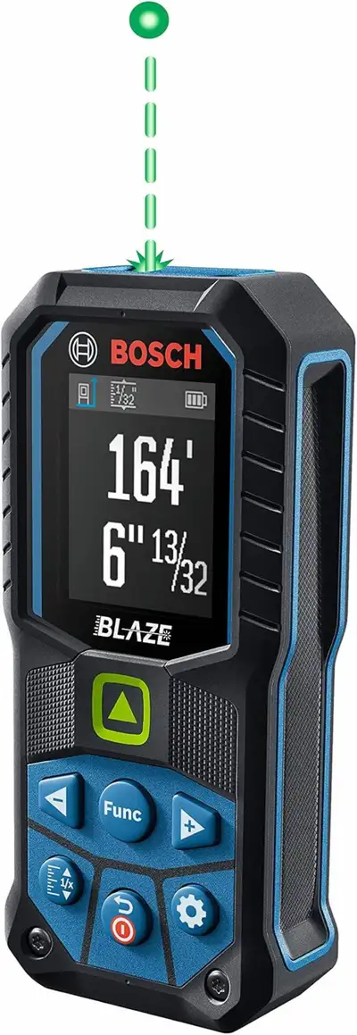 Bosch BLAZE GLM165-25G Green-Beam Laser Measure, 165-ft, View more