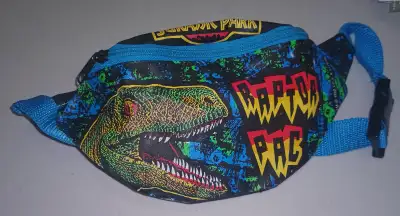 Vintage Jurassic Park Raptor Fanny Pack 1992 RARE, View more