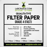 LabCradle Filter Paper for Buchner Funnel 110mm 125mm 150mm 185m