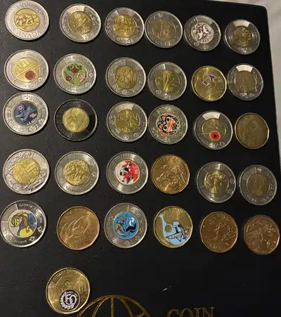 commemorative canadian coins loonies and toonies, View more