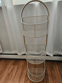 Beautiful metal storage rack for sale!