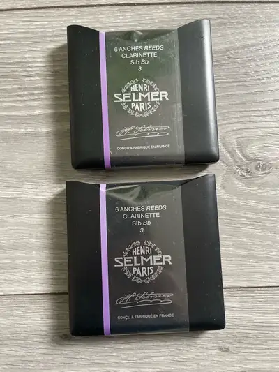 2 Packs of Henri Selmer Paris Bb Clarinet Reeds, strength 3, View more