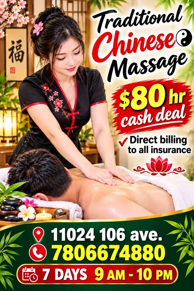 Chinese  massage from ICE $80 hr ( flexible hrs )