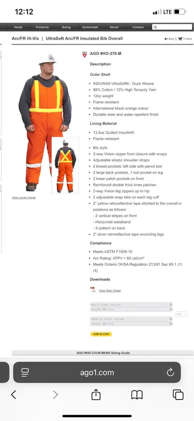 AGO Insulated Bibs, View more