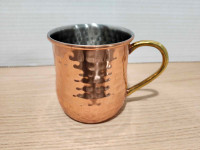 Échoppe en cuivre martelé - hammered copper cup