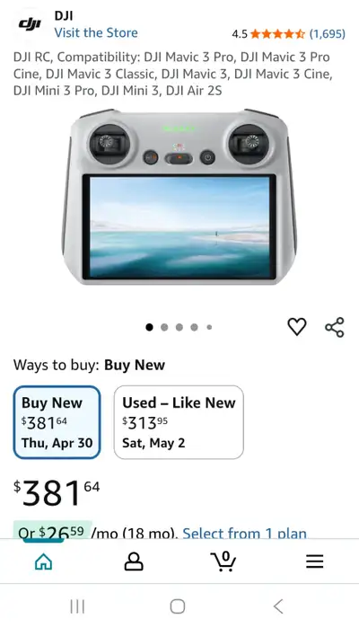 In perfect condition, i used it for my DJI mini 3 pro, but i now own a DJI flip and isnt compatible....