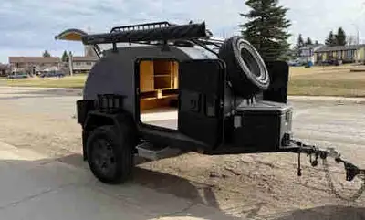 2021 Meeting Creek 5’X8’ Teardrop Camper Used, Like New Condition. Trailer manufactured by Meeting C...