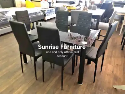 Dining chair table brand new dining set glass dining table chair, View more