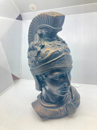 Buste statue Alexandre le Grand ? plâtre vintage 13"