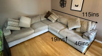 Huge Ashley furniture Sectional (3+1 piece chaise)