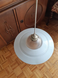 Vintage UFO Pendant Light Fixture