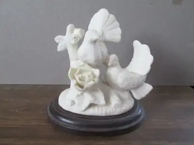pair of ceramic doves ornament., View more