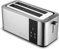 Salton Stainless Steel Countdown Long Slot Toaster 4 Slice with