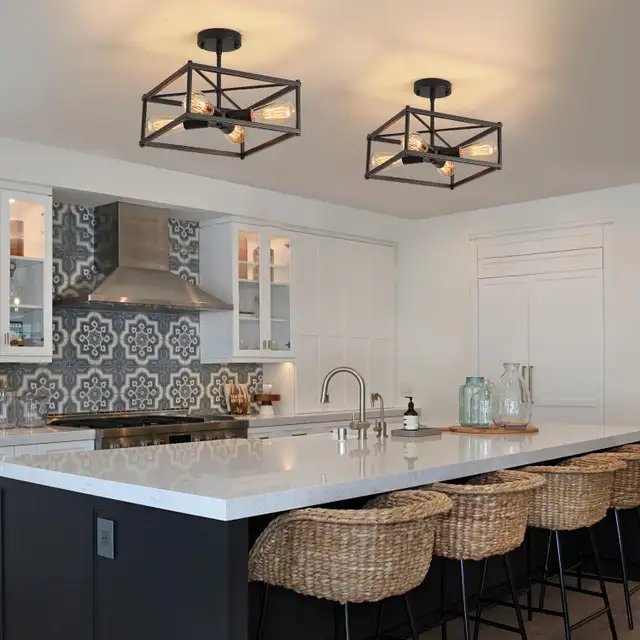 Semi Flush Mount Ceiling Light BNIB in Indoor Lighting & Fans in Markham / York Region - Image 8