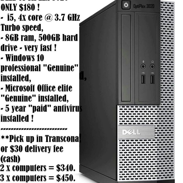 COMPUTER made to order, the way you LIKE it ! Pick your ram ... in Desktop Computers in Winnipeg