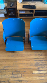 Two old Winnipeg Arena seats