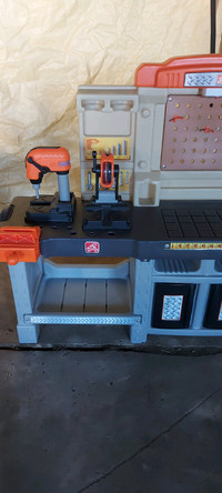 Step 2 Home Depo kids work bench with power tools