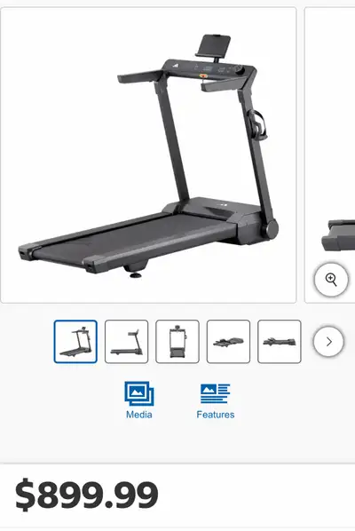 Brand new addidas space saver tredmill , View more
