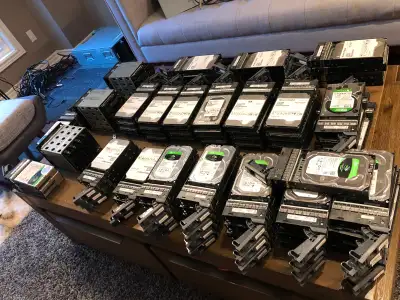 Seagate and WD Hard Drives HDD 8TB - 18TB, 0 bad sectors, View more