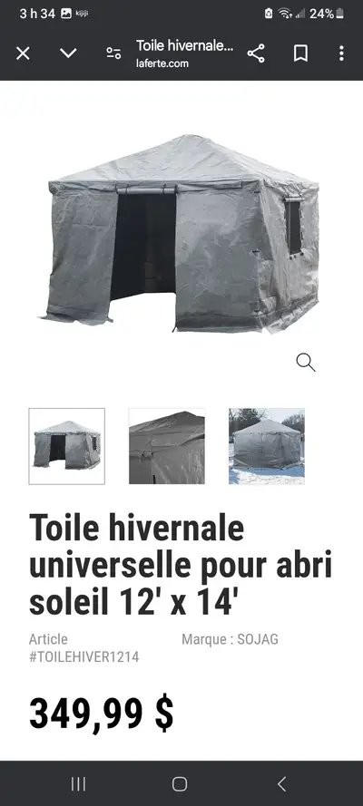 ABRI POUR GAZEBO 12x14, View more