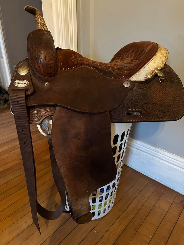 Sharon Camarillo Barrel Saddle  in Equestrian & Livestock Accessories in Peterborough
