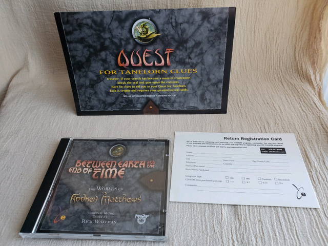 Vintage 1995 Between Earth and the End of Time Computer Game64396367926659122