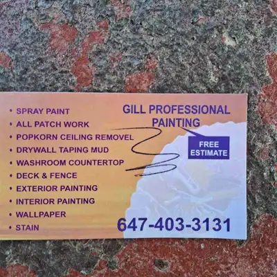 Spray paint,all patch work,drywall taping mud,stain,wallpaper
