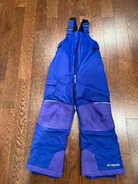 Columbia snow pants size 6-7 xs
