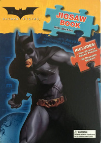 Batman Begins JIGSAW BOOK With Stickers & Activities Board book
