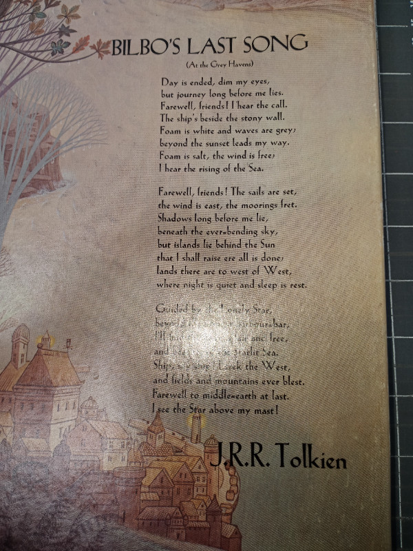 Vintage Tolkien Bilbo's Last Song Poster Jigsaw Puzzle 1976 in Arts & Collectibles in Kitchener / Waterloo - Image 3