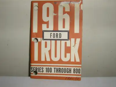 Owners manuals 1964 Econoline 1964 Chevy truck 1966 Chevy Truck series 10-30 1972 Pontiac, Also 1961...