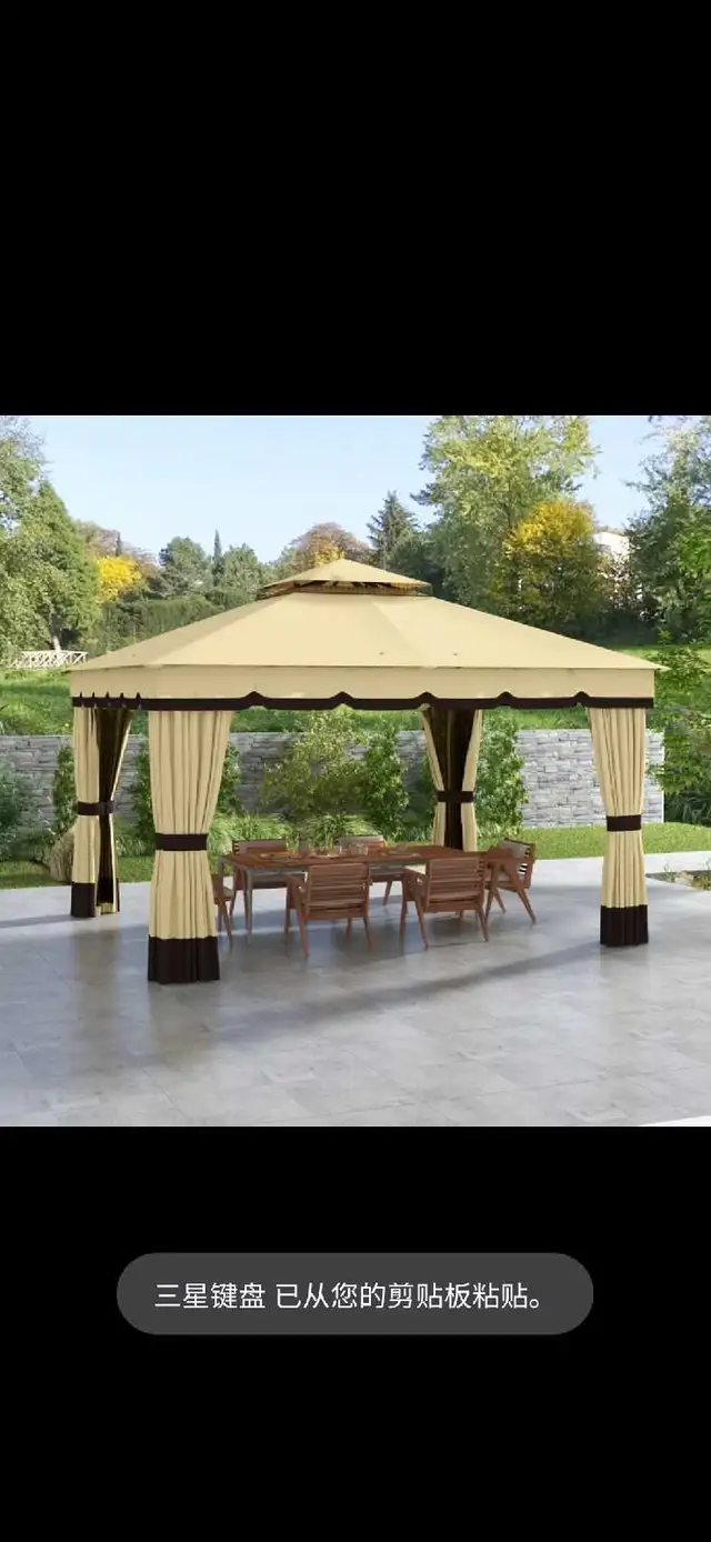 10' x 12' Double Roof Patio Gazebo Canopy, Outdoor Gazebo in Patio & Garden Furniture in Markham / York Region - Image 2