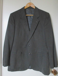 Men’s Vintage Ultra Suede Gray Sport Jacket Size 42