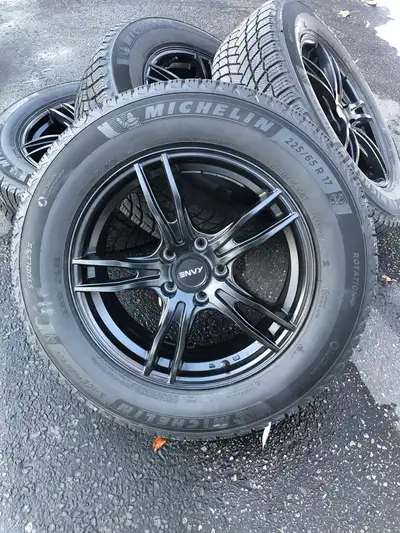 Subaru Outback New Michelin X-ice Snow SUV winter tires on ENVY WHEELS alloy rims 5x114.3 bolt patte...
