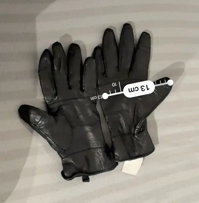 Women's Black Stylish Pure Leather Gloves Size 7 in Women's - Other in Oshawa / Durham Region - Image 8