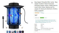Bug Zapper Mosquito Killer Lamp