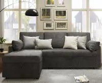 Tout neuf! Canapé-lit en lin gris, 599,99 $ CAD