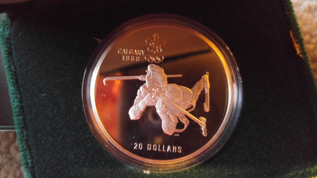 1988 CALGARY $20 "BIATHLON" OLYMPIC COIN. in Arts & Collectibles in Calgary