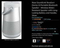 Bose SoundLink Revolve+ PLUS Series II Portable Bluetooth Speake