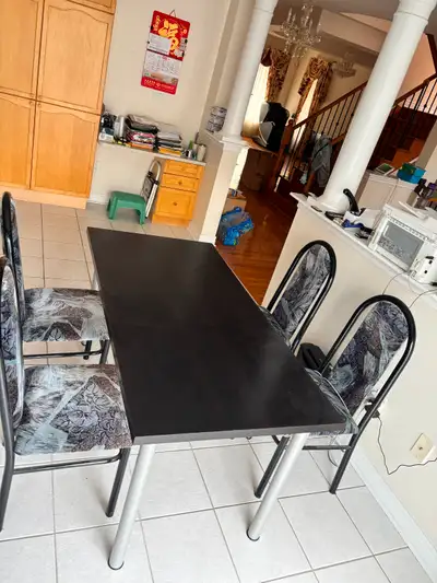 Dining table with 4 chairs for sale, View more