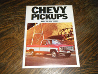 Chevy Pickups Trucks 1977 sales Brochure