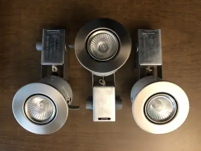 4in. brushed chrome recessed swivel gimbal pot lights, View more