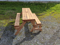 Table picnic/banc pliant, Folding picnic table bench.