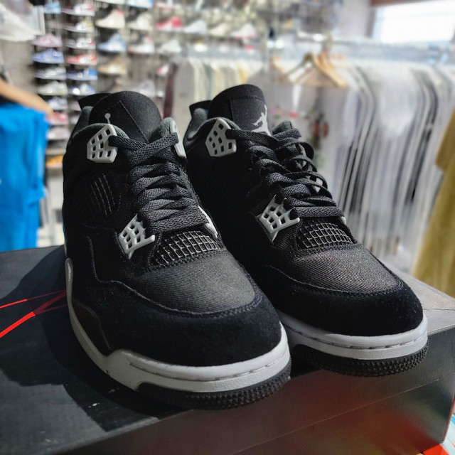 Air Jordan 4 Retro "Black Canvas" [Size:10] [INSTORE] in Men's Shoes in Mississauga / Peel Region - Image 2