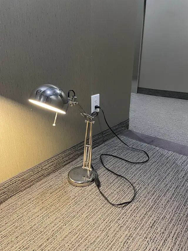 Work lamp, nickel plated - perfect condition in Indoor Lighting & Fans in City of Toronto - Image 3